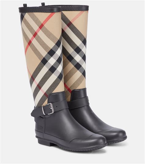 burberry smoked check rain boots|burberry rain boots size chart.